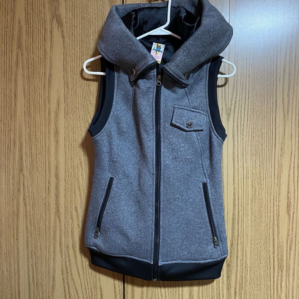 Burton Women’s Small Hooded Vest Grey